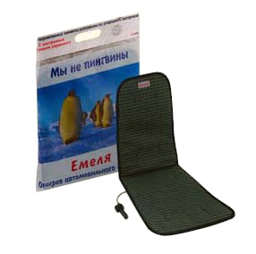Емеля-2 (С блоком управления) накидка с подогревом на сиденье, двойная, со спинкой, 12в