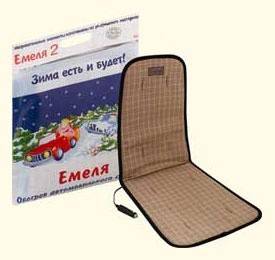 Емеля-2 (ПОТАПЫЧ) накидка с подогревом на сиденье, двойная, со спинкой 12в