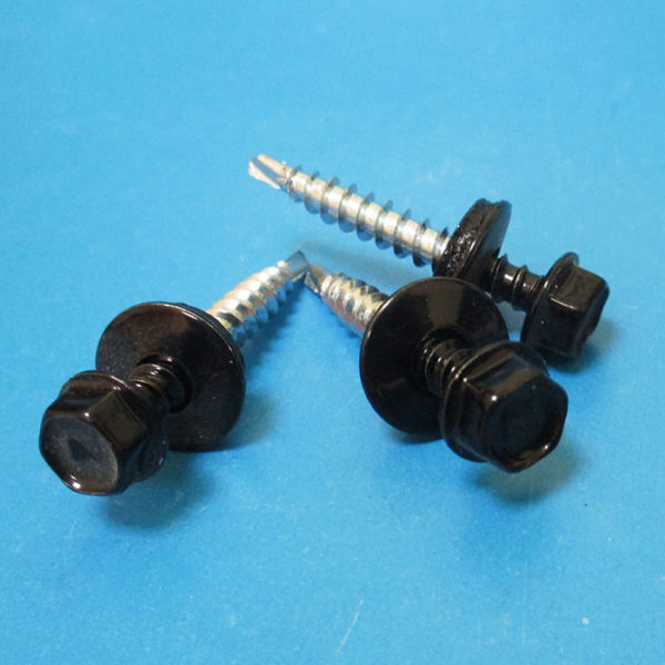 Саморез 4,8*35 кровельный RAL9005 (черный янтарь)  (1кг/185шт)