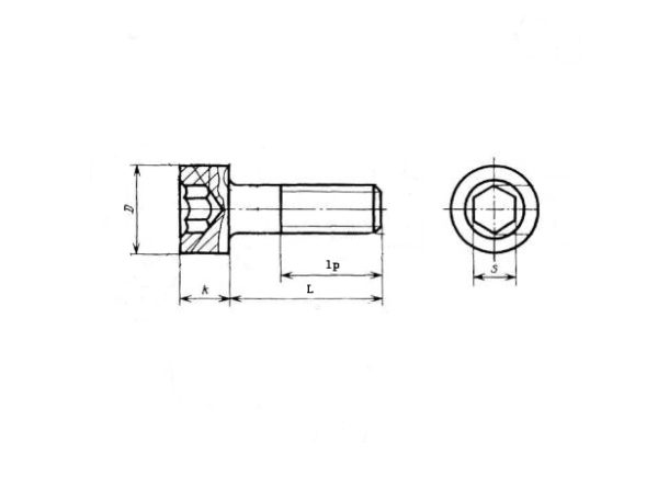 Винт 12х80 с внутр. шестигр., DIN 912 кл. пр.10.9