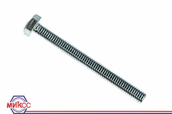 Болт 6х60 с шестигр. головкой DIN 933, цинк (10шт)